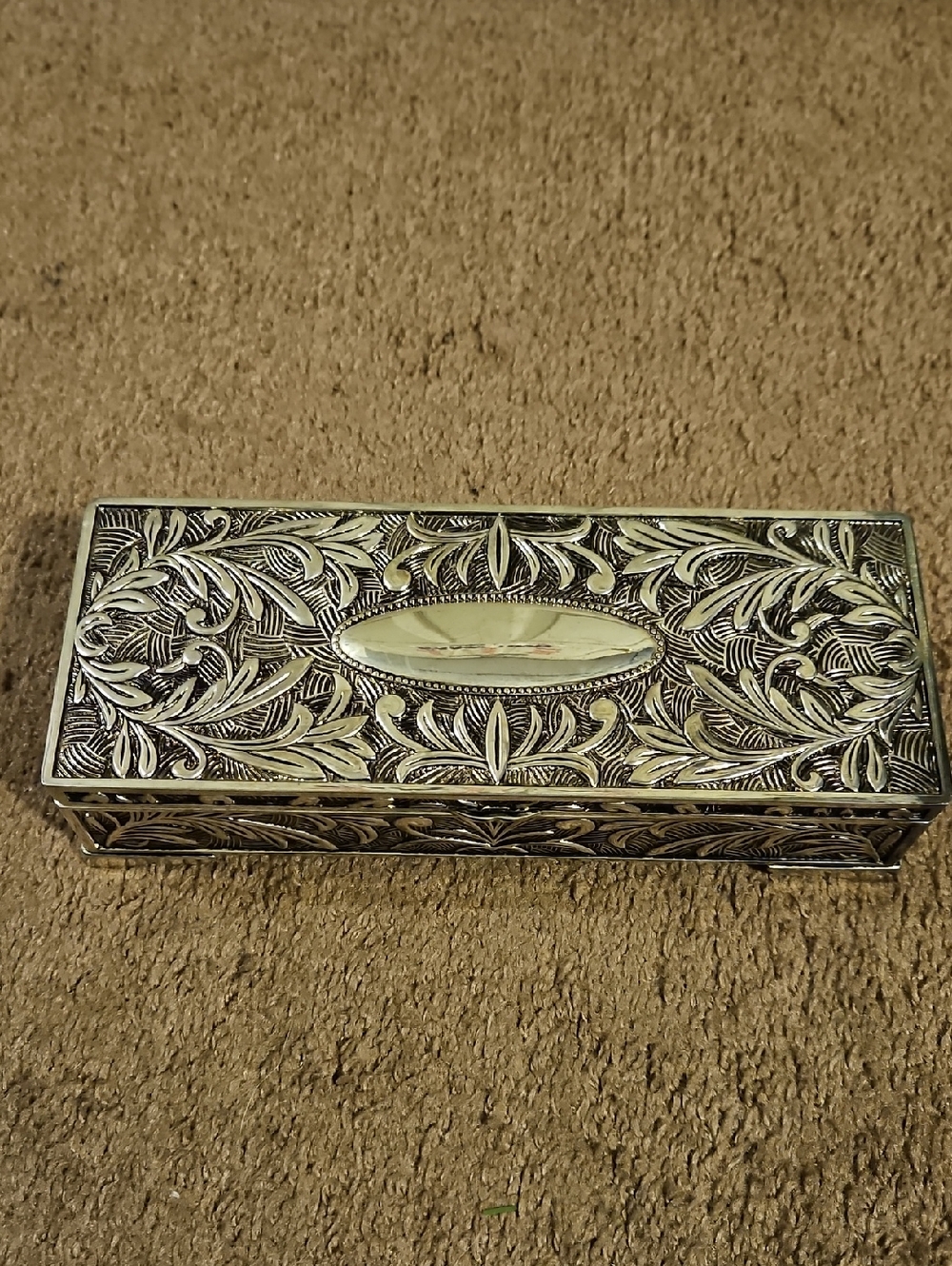 Vintage Godinger Silver Plated Jewelry Box